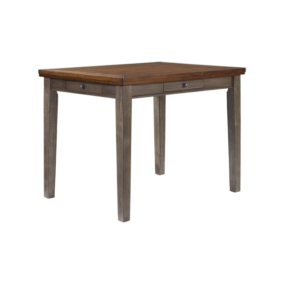 LHYY Counter Height Two Tone 4 Drawer Dining Table