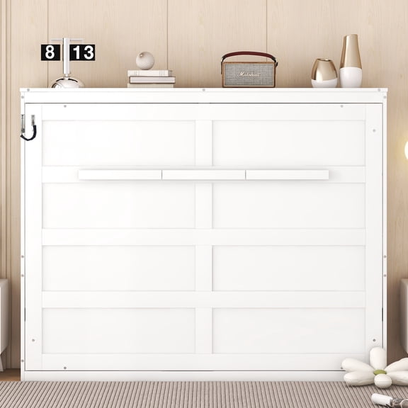 LHYY Full Size Murphy Bed Wall Bed,White