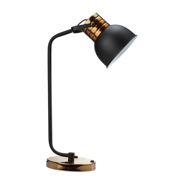 LHYY Luxury Look Contemporary 1pc Table Lamp Black Metal Shade Circular Metal Base Lamp