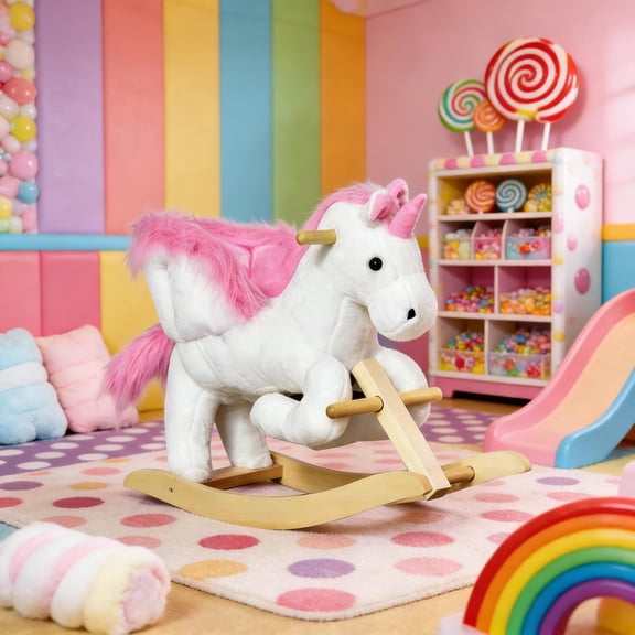 LHYY Play Toy,Unicorn Baby Rocking Horse Toy