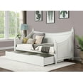 thumbnail image 1 of LHYY Transitional Style Twin Daybed Molding Design White Finish Mattress Ready Poster Design With Finials Solid Wood Structure, 1 of 6