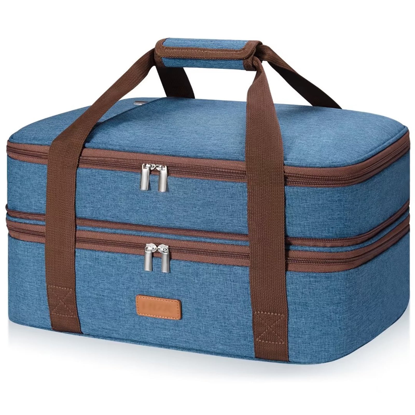 LHZK Insulated Casserole Carrier, Expandable, Fits 11x15 or 9x13