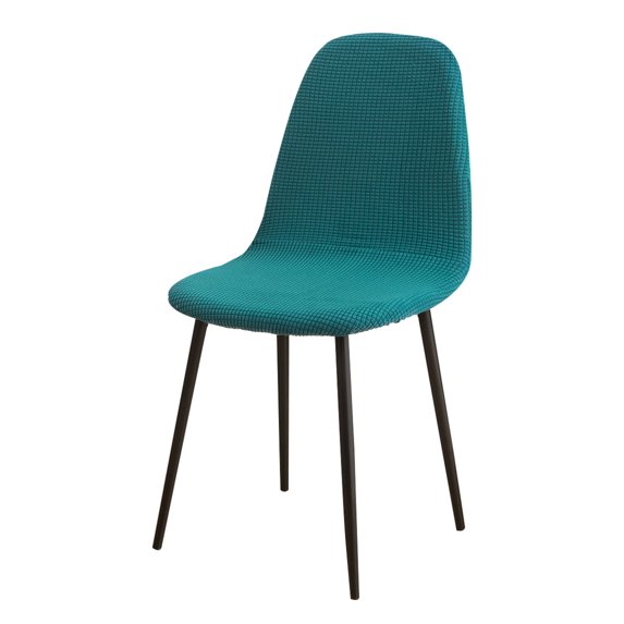 LHomeove Chair Cover Jacquard Spandex Side Chair Cover Solid Banquet Lounge Chair Stretch Mid-Century Armless Shell Chair
