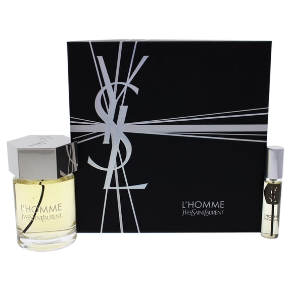 LHomme by Yves Saint Laurent for Men - 2 Pc Gift Set 3.3oz EDT Spray, 10ml EDT Spray