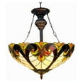 thumbnail image 1 of LIAISON Tiffany-style 2 Light 18"Victorian Inverted Ceiling Pendant  Shade, 1 of 2