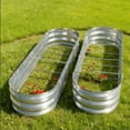 thumbnail image 1 of LIALEX 2 Pack Raised Garden Bed Kit for Vegetables Flower Galvanized Metal Planter Boxs Designed for Easy DIY and Cleaning Not Twist Or Rot, 1 of 6