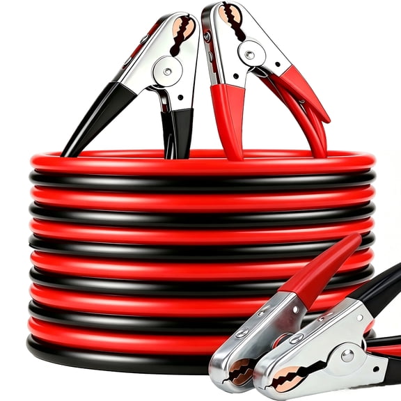 LIALEX Heavy Duty Jumper Cables, 10.5FT Long, 2 Gauge, 800A Booster Jump Start Automotive Jumper Cables Kit for Car, SUV and Truckswith Professional Clamps, Without Battery