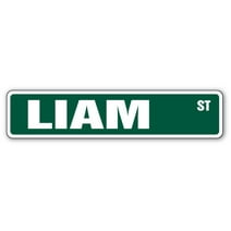 LIAM Street Sign Childrens Name Room Sign | Indoor/Outdoor |  30" Wide