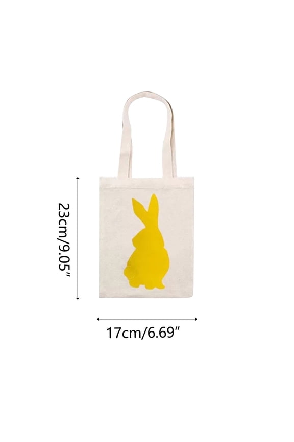 E 2025 New Adorable Easter Bunny Cloth Bag Tote Handheld Holiday Gift Bag Novel Easter Design