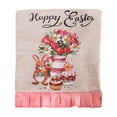 thumbnail image 1 of LIAMOBONDOPOLISE 2025 New Easter Decorations Easter Linen Printed Chair Cover Rabbits Vase Chair Cover Novel Easter Design, 1 of 5