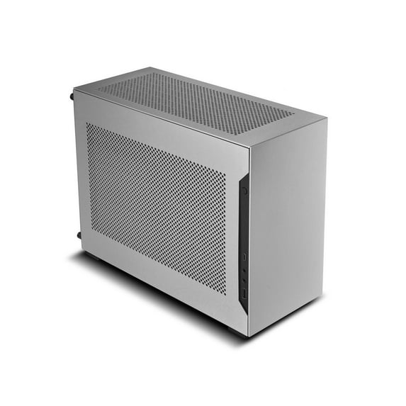 LIAN LI A4-H2O Silver SPCC / Aluminum Mini-ITX Computer Case, PCI4.0 Riser Card Cable Included (A4-H2O A4)