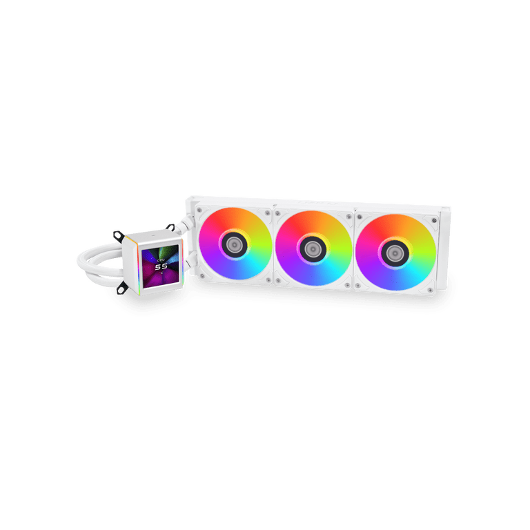 LIAN LI Galahad II LCD 360 White Liquid Cooler - GA2ALCD36W