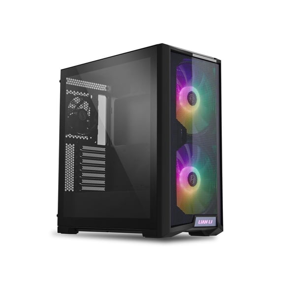 LIAN LI LANCOOL 215 X Black Steel / Tempered Glass ATX Mid Tower Computer Case