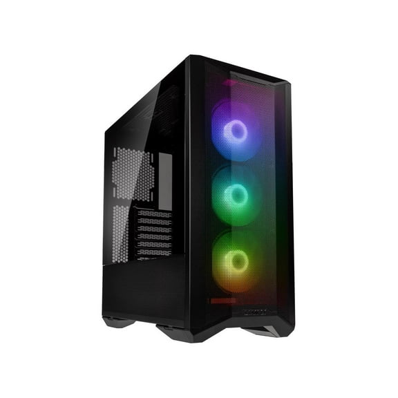 LIAN LI LANCOOL II MESH C RGB BLACK Tempered Glass ATX Case - Black Color ,Type C Included- LANCOOL II MESH C RGB-X