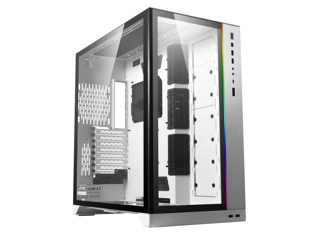 LIAN LI O11 Dynamic XL ROG White Gaming Case - E-ATX, ATX Full