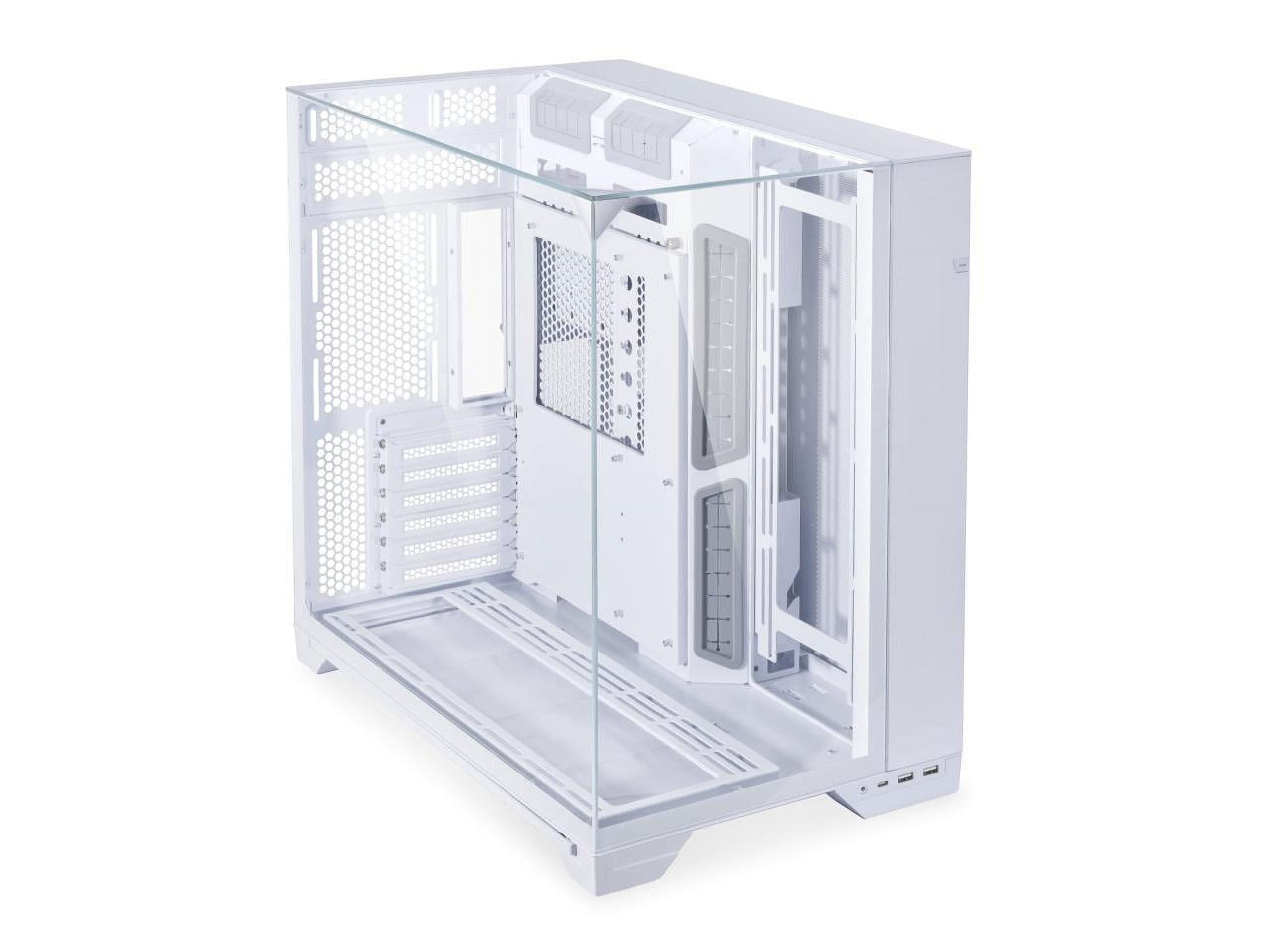 Lian Li O11 Vision White Steel ATX Mid Tower PC Gaming Computer Case