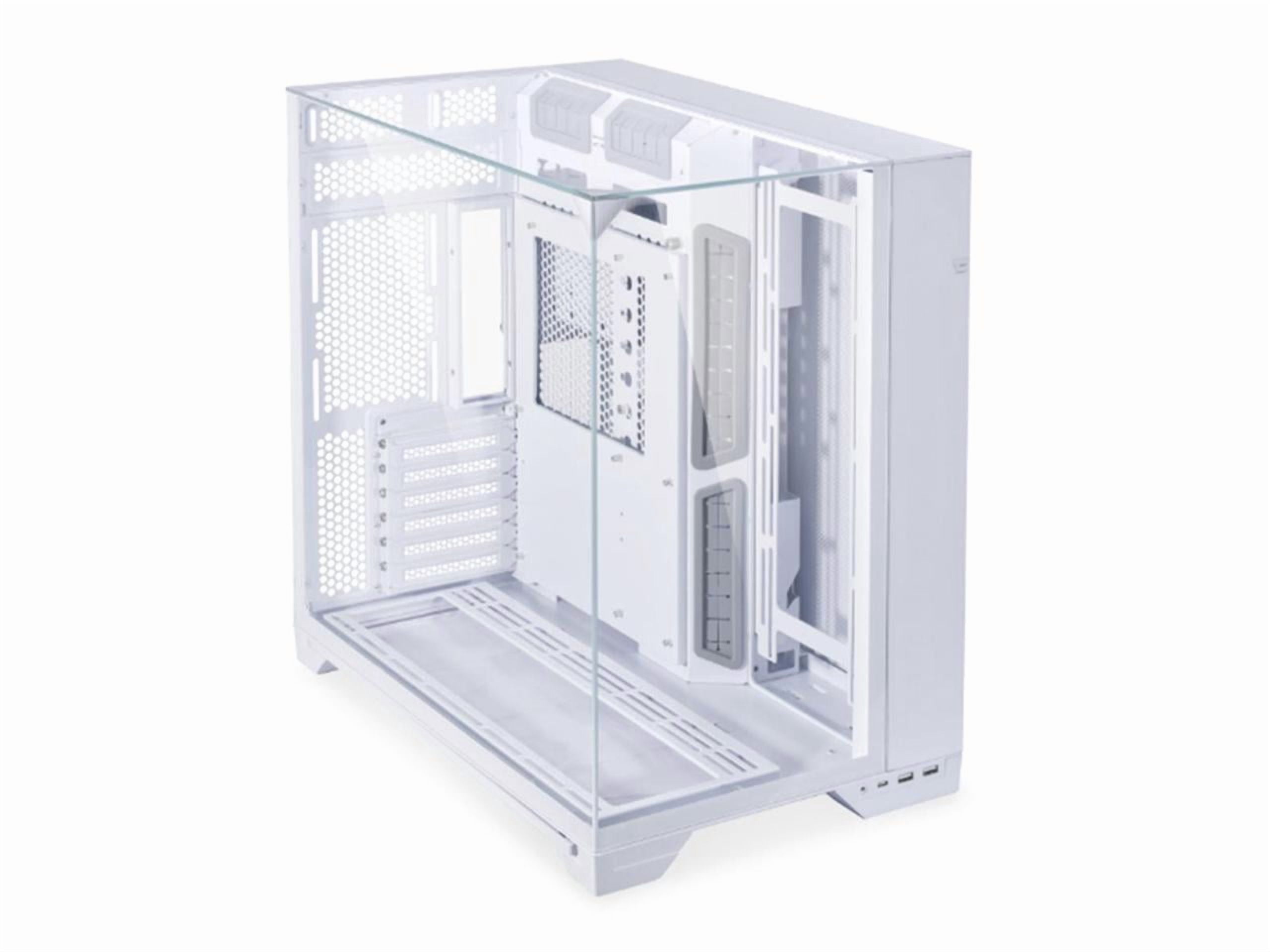 Lian Li O11 Vision White Steel ATX Mid Tower PC Gaming