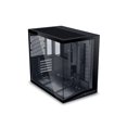 thumbnail image 1 of Lian Li O11DMIV2X Compact ATX Mid-Tower PC Case Panoramic Glass Black, 1 of 6