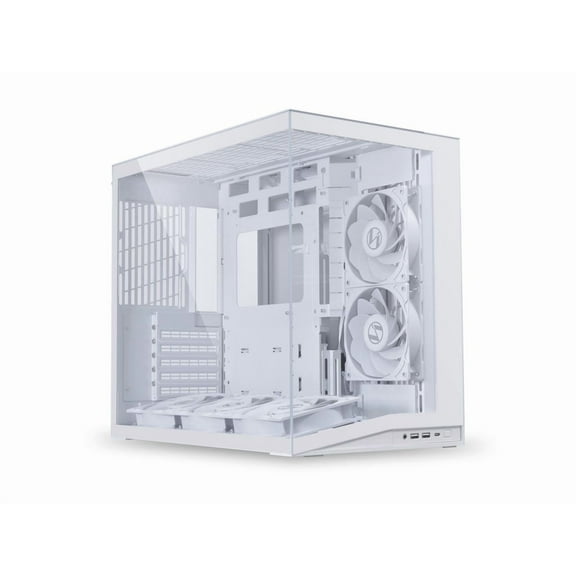 Lian Li O11DMIV2FW Mini Tower ATX Case White With Five Reverse Fans
