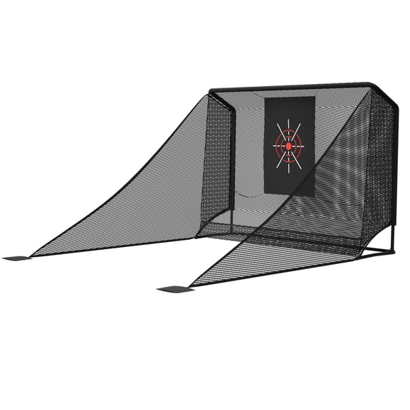 LIANGKA 10x7 FT Portable Golf Practice Net With Auto Ball Return And Carry Bag