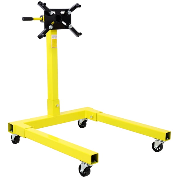 LIANGKA 1250 LBS Capacity Engine Stand With 360 Degree Rotating Mount Head And Ball Bearing Caster Wheels