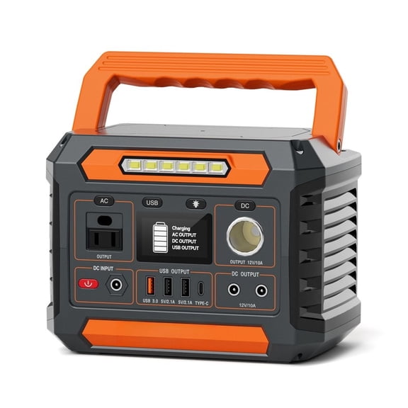 LIANGKA 200W Portable Solar Generator 144.3Wh 39000mAh Pure Sine Wave Power Station with AC USB DC Output Multiple Adapters for Camping Home Emergency Outdoor Travel