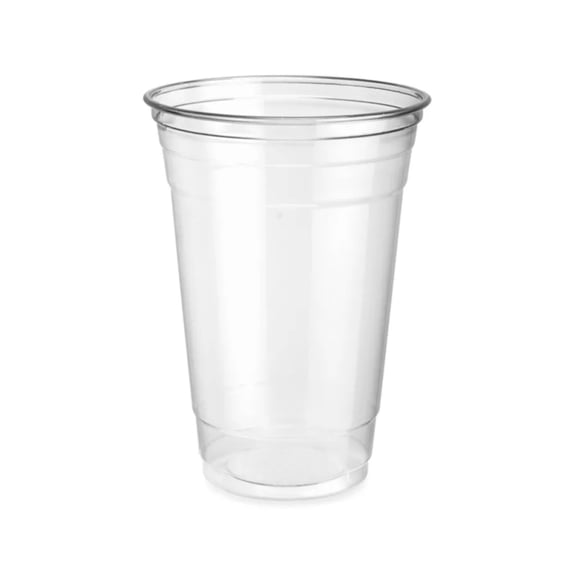 LIANGKA 20oz Clear Disposable Cold Drink Cups 98mm Rim 1000 Count Bulk Packaging for Juice Soda Iced Coffee and Smoothie Serving