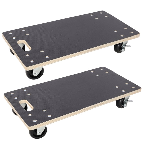 LIANGKA 22-1/2 x 11-3/8 Inch Lockable Furniture Rolling Dolly 1320 Lbs Heavy Load Moving Tool with Brake Casters 2 Pack