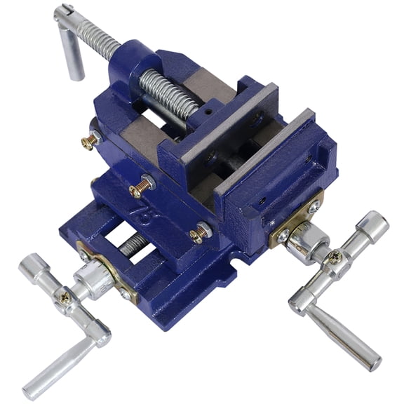 LIANGKA 3 Inch Two Axis Cross Slide Benchtop Vise For Drill Press Wood And Metal Milling Clamping