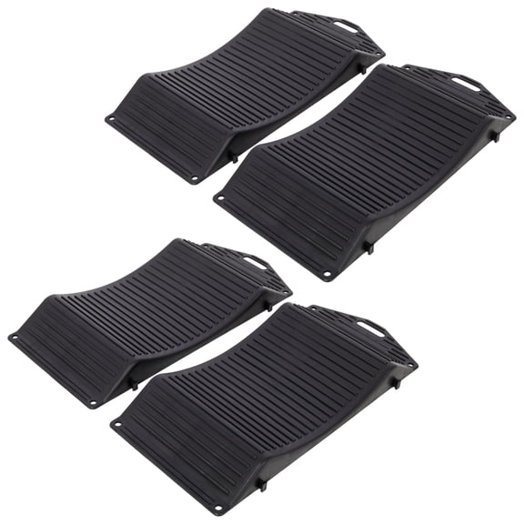 LIANGKA 4 Pack Anti-Slip Tire Saver Ramps Interlocking Wheel Cradle for Vehicle Long Term Storage