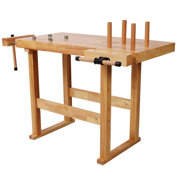 LIANGKA 40 Inch Load Rated Work Table With Adjustable Operating Handle And Integrated Tool Storage Space
