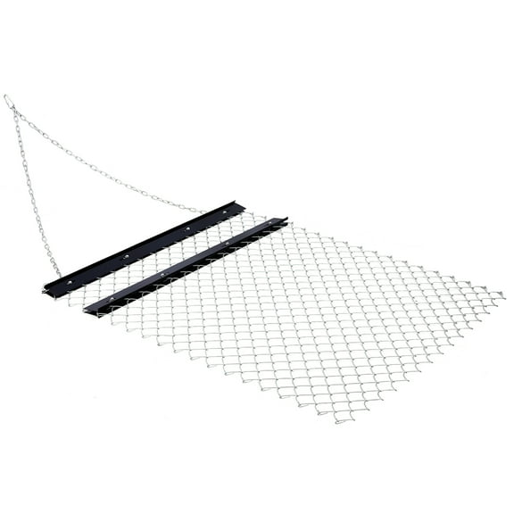 LIANGKA 4x5 FT Heavy Duty Chain Drag Harrow Versatile Tractor Attachment For Landscape Leveling And Sod Prepping