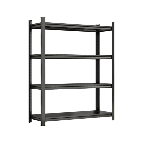 LIANGKA Adjustable 4-Tier Vertical Storage RackHeavy-Duty Split Organizer for Residential and Commercial Organization