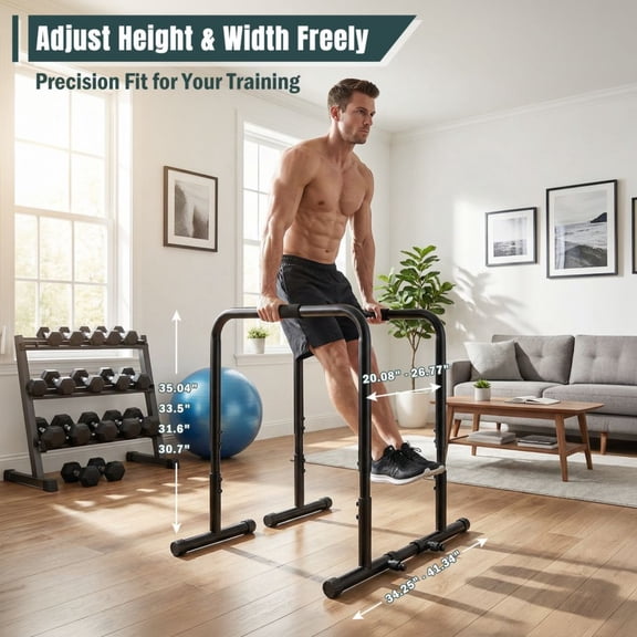 LIANGKA Adjustable Incline Frame Pull Up Lever Heavy Duty Steel Home Fitness Training Stabilizer with Foam Handle