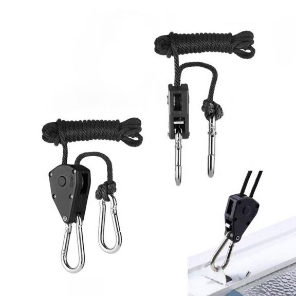 LIANGKA Adjustable Ratchet Binding Rope With Metal Snap Ring Polyester Cargo Tie Down Strap For Camping Hiking Travel