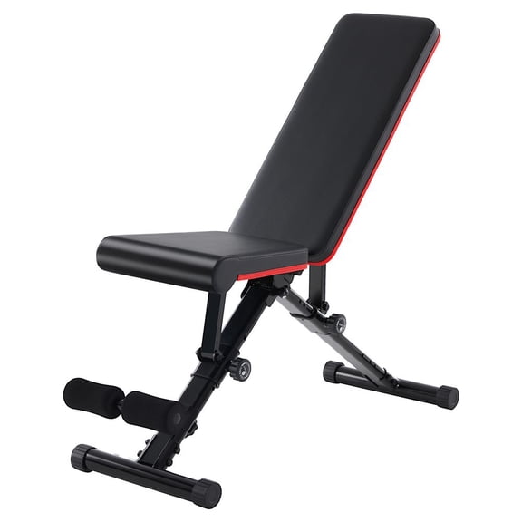 LIANGKA Adjustable Weight Bench Foldable Workout Bench for Home Gym Strength Training