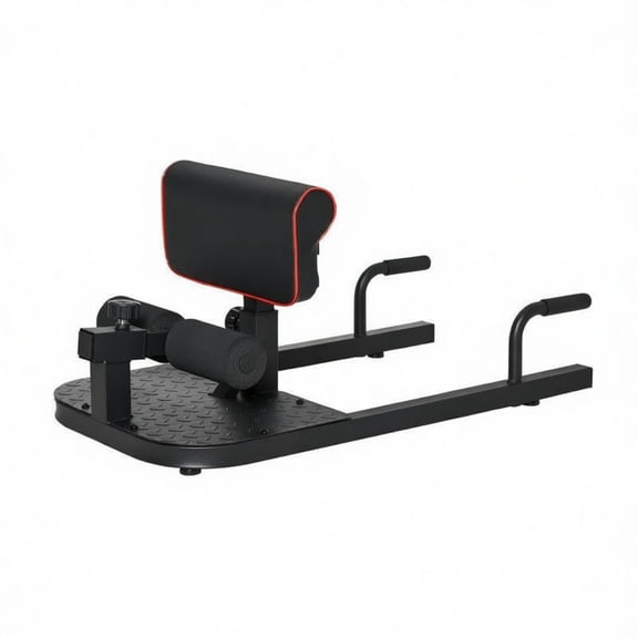 LIANGKA Black Red 3-in-1 Multi Functional Home Gym Machine EVA Padded Full Body Trainer 265 LBS Capacity Adjustable Foot Pads Suction Cup Base for Push Up Sit Up Squat Workout