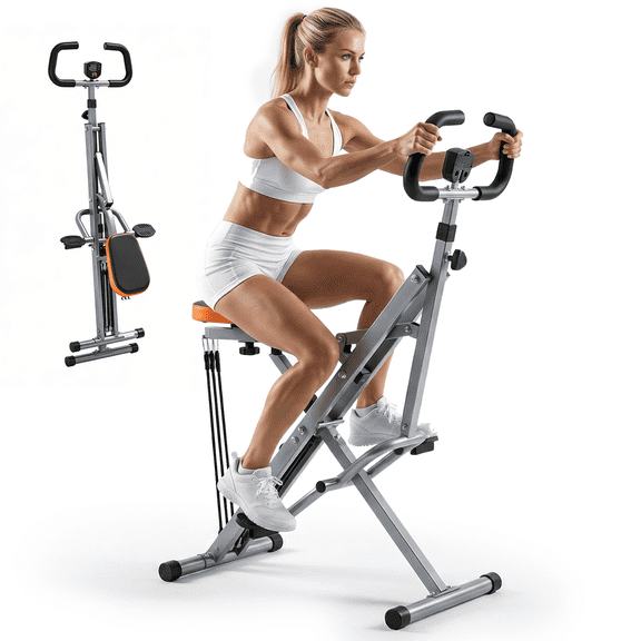 LIANGKA Foldable Home Squat Machine 330 LBS Weight Bearing Adjustable Resistance Full Body Fitness Exercise Equipment