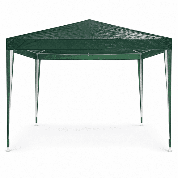 LIANGKA Green/White 10x10' Outdoor Garden Gazebo Wedding Party Tent Canopy Marquee without Sidewalls
