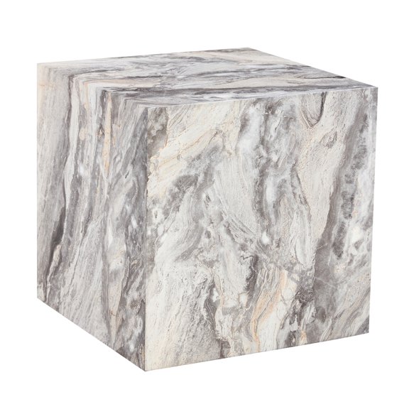 LIANGKA Modern MDF Coffee Table with Gray Textured Surface for Living Room Home Decor