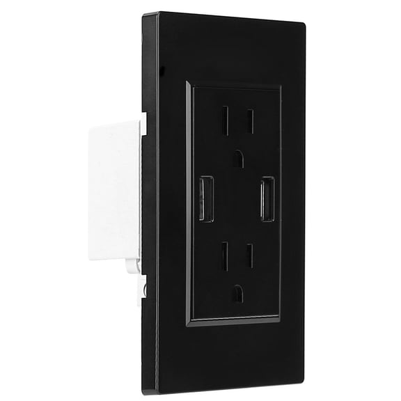LIANGKA USB Wall Charger Outlet Duplex Wall Socket with Overload Protection for Home Use