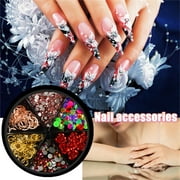 LIANGP Beauty Products Ar Water Metal Mixed 6 Nail Pearl Sequins Disc Drill Squares Jewelry Beauty Tools