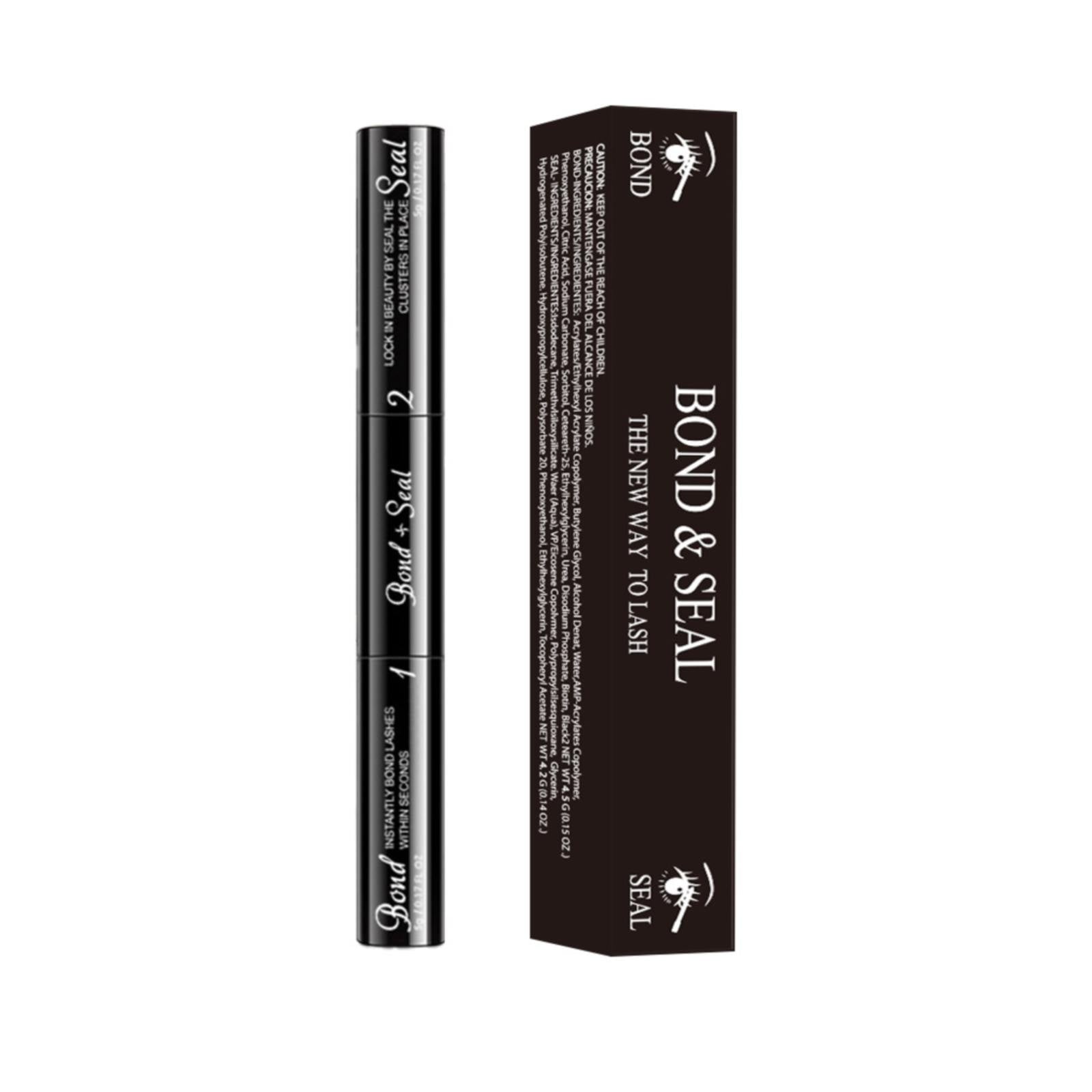 LIANGP Lash Bond and Seal Waterproof 2 in 1 Cluster Eyelash Glue Strong
