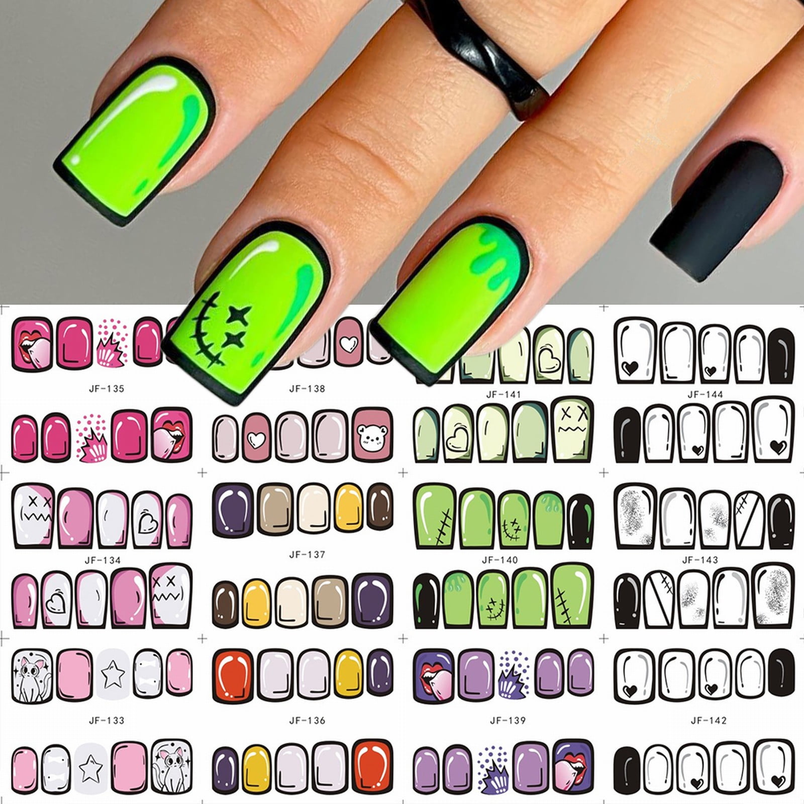 LIANGP Beauty Products Valentine'S Day Love Nail Stickers Decorative