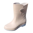 thumbnail image 1 of LIANGP Rainshoes Working Custom Wellies Men Pvc Gum Rain  Rain  White Size 8, 1 of 6