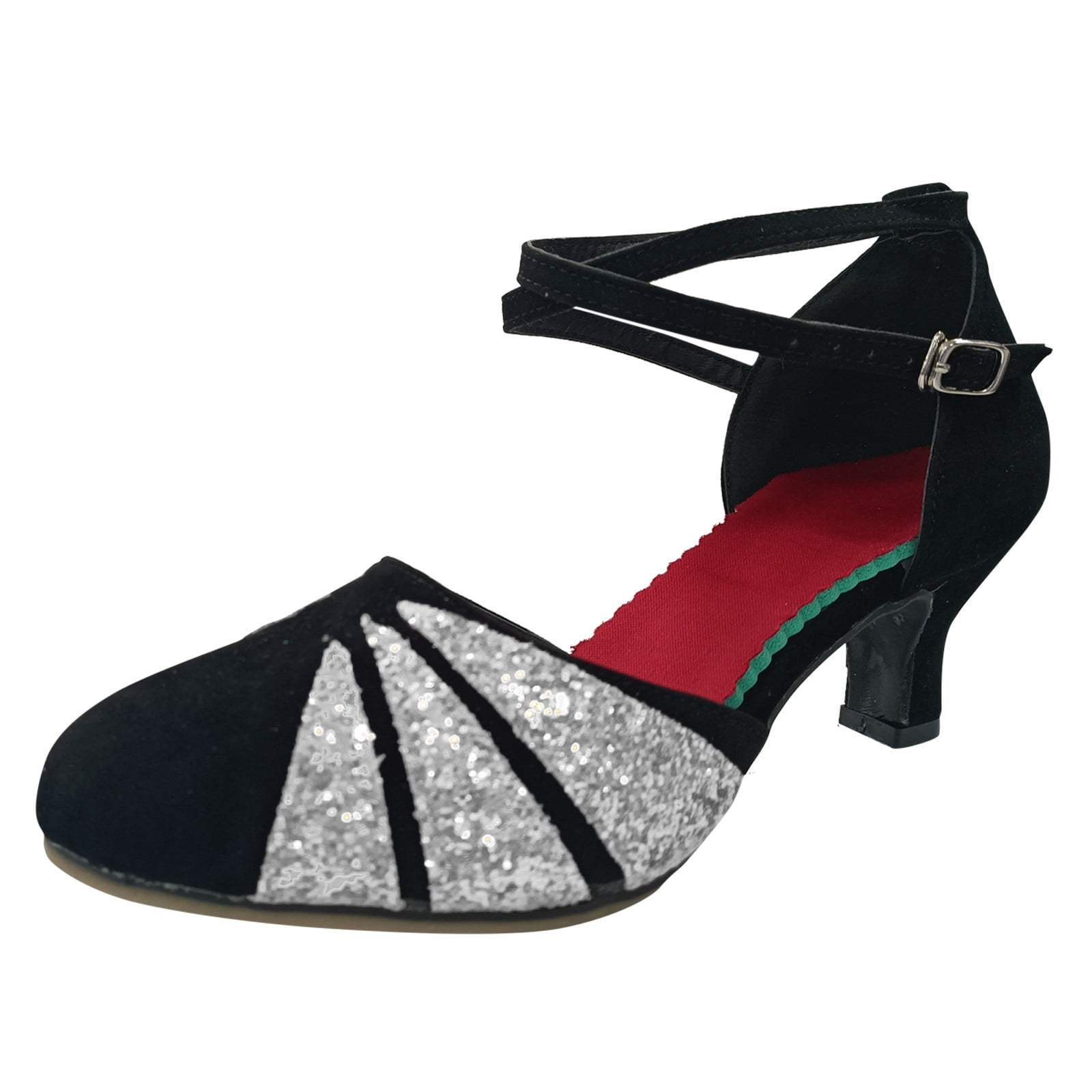 LIANGP Women's Sandals Rhinestone Sandals For Womens Latin Dance Shoes ...