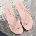 thumbnail image 1 of LIANGP Women's Sandals Shoes Flat Bottom Fashion Flip Flops Waterproof Beach Flip Flops Flip Flops Women's Shoes Pink Size 6.5, 1 of 4