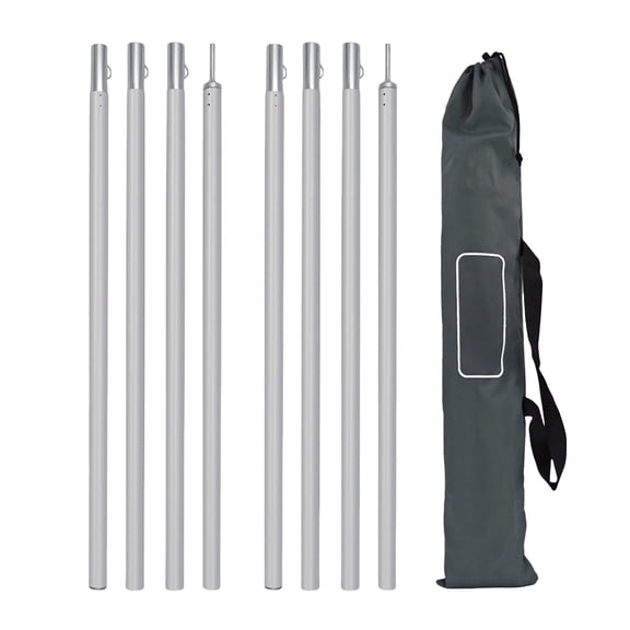 LIANGXR 1Set Regulable Tent Poles Light weight Rod Camping Awnings Rod Holder for Camping with Storage Bag
