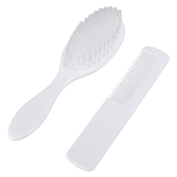 LIANGXR 2 Pcs Easy Grip Brush and Comb Baby Massage and Scalp Brush Infant Hairbrush for Baby Set