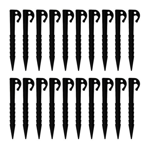 LIANGXR 20 Pcs Spirals Tent Stakes Heavy Duty Beach Tent Peg Canopy Stakes Outdoor Ground Stakes Anchors Peg